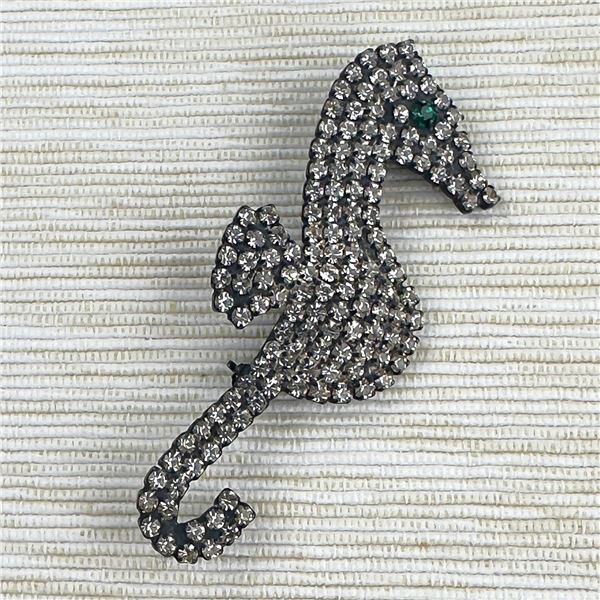 COSTUME JEWELRY SEAHORSE FISH BROOCH PIN