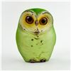 Image 3 : 2 OWL FIGURINES - SEED BEADED & PLAIN SCULPTURES