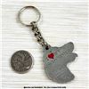 Image 2 : VTG I LOVE HEART MY IRISH SETTER PEWTER KEYCHAIN