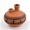 Image 1 : NATIVE AMERICAN RED CLAY POTTERY - WEDDING VASE