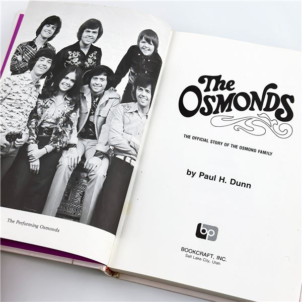 THE OSMONDS OFFICIAL STORY OF THE OSMOND FAMILY