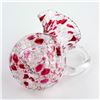 Image 8 : CHALET CRANBERRY END OF DAY ART GLASS PITCHER