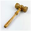 Image 1 : VTG WOODEN AUCTIONEER OR JUDGE GAVEL MALLET