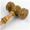 Image 3 : VTG WOODEN AUCTIONEER OR JUDGE GAVEL MALLET