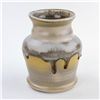 Image 1 : SMALL DRIP POTTERY VASE, PLANTER OR BRUSH HOLDER