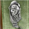 Image 3 : VTG ITALY PEWTER MADONNA WALL DECOR SCULPTURE