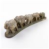 Image 1 : CARVED MARBLE STONE ELEPHANTS INCENSE HOLDERS