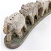 Image 4 : CARVED MARBLE STONE ELEPHANTS INCENSE HOLDERS