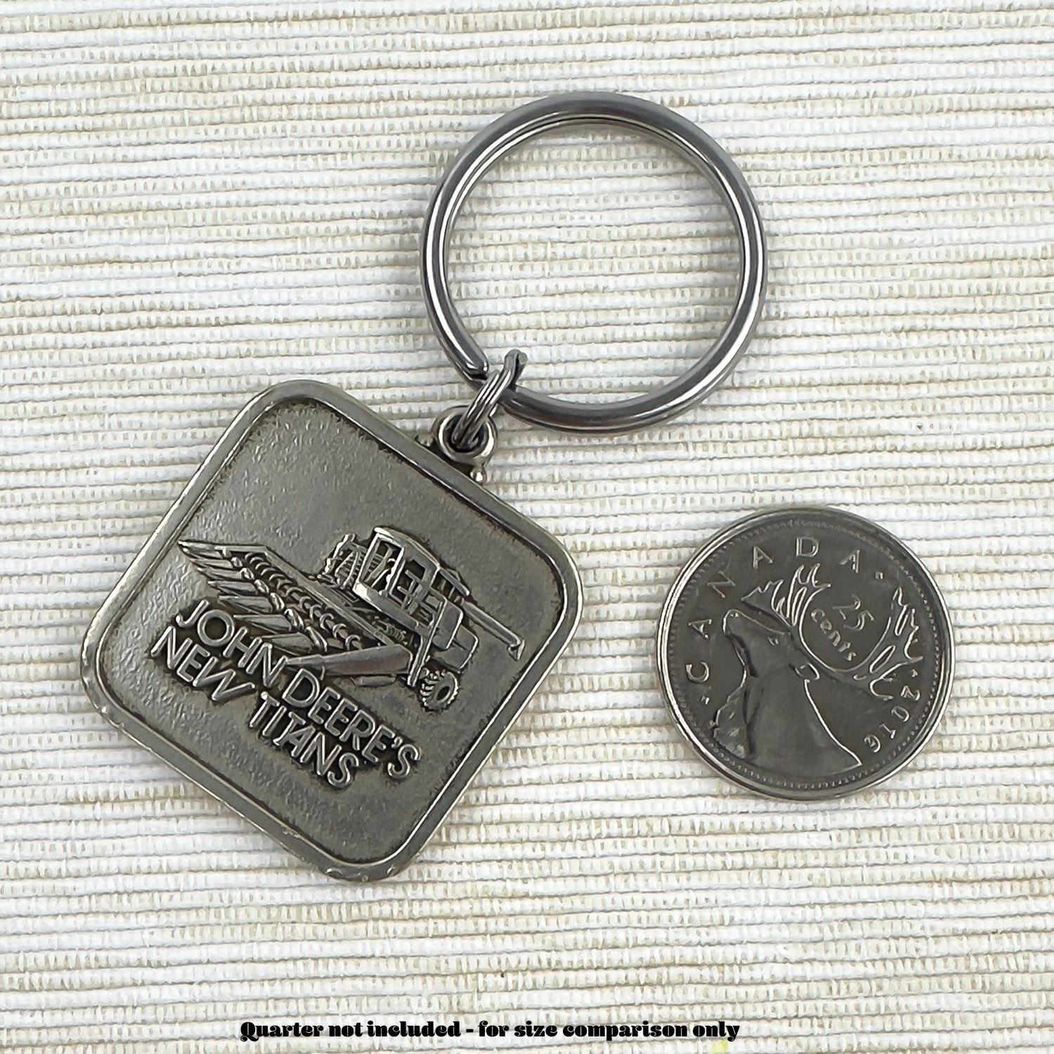 VINTAGE JOHN DEERE’S NEW TITANS COMBINE KEYCHAIN