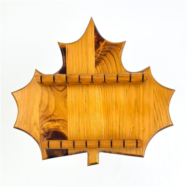 HAND CRAFTED ALLANS MILLS MAPLE LEAF SPOON RACK