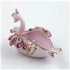 Image 4 : VTG PINK LEFTON FORGET ME NOT SWAN FIGURINE 1727