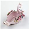 Image 6 : VTG PINK LEFTON FORGET ME NOT SWAN FIGURINE 1727