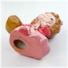 Image 5 : VINTAGE CERAMIC SMILING GIRL WITH DOLL SCULPTURE