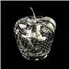 Image 2 : CLEAR CRYSTAL BLOWN ART GLASS APPLE PAPERWEIGHT