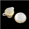 Image 2 : AYNSLEY PALE YELLOW FLORAL ROSE CREAM SUGAR SET