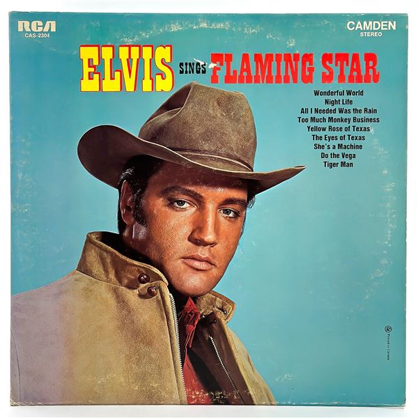 ELVIS PRESLEY ELVIS SINGS FLAMING STAR VINYL LP