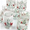 Image 3 : 9 FROSTED CHRISTMAS TREES & CABIN GLASSES - KIG