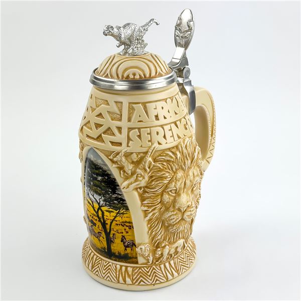 AVON BEER STEIN - AFRICA’S SERENGETI - TOM O’BRIEN