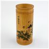 Image 1 : VINTAGE BAMBOO BRUSH POT - VASE OR PENCIL HOLDER