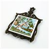 Image 1 : OLD HOMESTEAD IN WINTER TRIVET - CURRIER & IVES