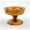 Image 2 : VTG HAND CRAFTED WOODEN PEDESTAL BOWL OR DISH