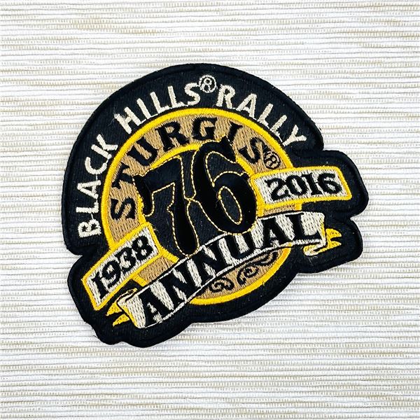 STURGIS 76TH ANNUAL 2016 BIKER RALLY PATCH - NEW