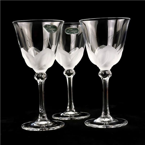 CRISTAL D’ARQUES JG DURAND FLORENCE WINE GLASSES