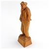 Image 1 : VINTAGE MAN FOLK ART WOOD CARVING SIGNED MIGIL