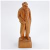 Image 2 : VINTAGE MAN FOLK ART WOOD CARVING SIGNED MIGIL