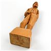 Image 6 : VINTAGE MAN FOLK ART WOOD CARVING SIGNED MIGIL