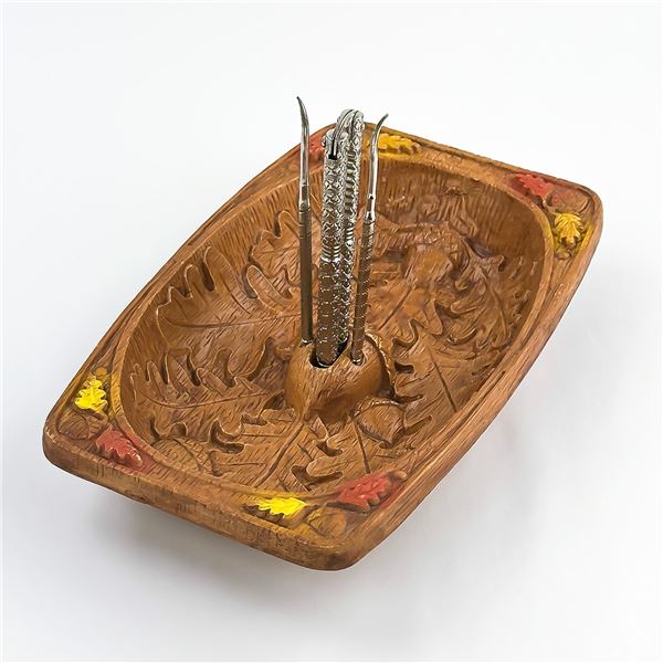 MULTI PROD INC - ACORN LEAF NUT BOWL & CRACKER