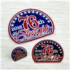 Image 1 : STURGIS 76TH BIKER RALLY PIN PATCH STICKER SET - NEW