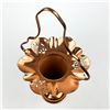 Image 2 : VENETIAN COPPER FLOWER VASE BASKET OR PLANTER