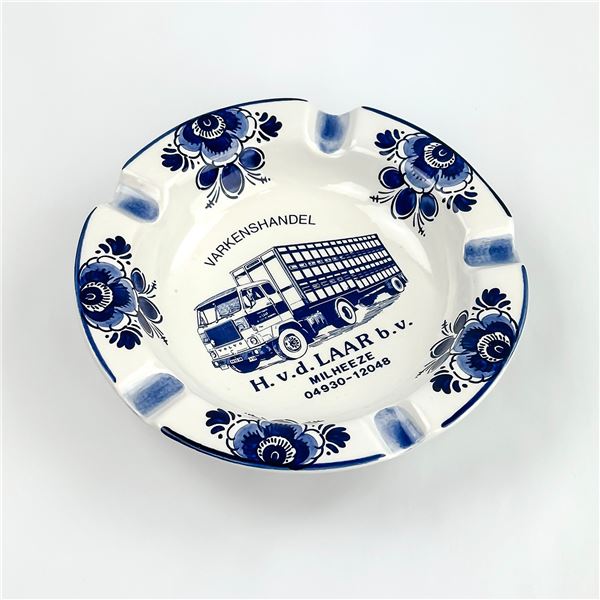 VINTAGE FLORA KERAMICK DELFTS HOLLAND ASHTRAY