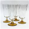 Image 2 : VINTAGE SHORT STEM PARFAIT GLASSES - AMBER BASE