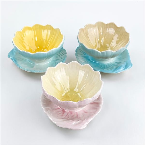 ROYAL WINTON GRIMWADES LOTUS FLOWER BOWLS X 3
