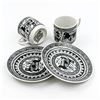 Image 1 : GREEK HAND CRAFTED KEPAMEIKH CUPS & SAUCERS SET