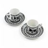 Image 2 : GREEK HAND CRAFTED KEPAMEIKH CUPS & SAUCERS SET