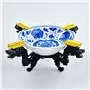 Image 1 : CHINESE PORCELAIN ASHTRAY WITH DRAGON STAND