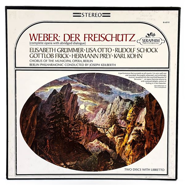 WEBER: DER FREISCHUTZ - COMPLETE OPERA - 2X VINYL