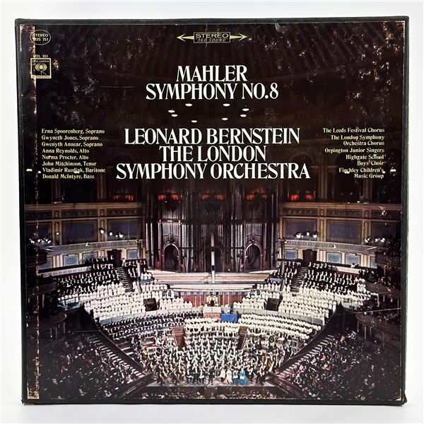 MAHLER SYMPHONY NO. 8 - LEONARD BERSTIEN - 2X LP