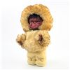 Image 1 : VINTAGE VINYL ESKIMO KIMMIE DOLL - LEATHER & FUR