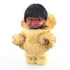 Image 4 : VINTAGE VINYL ESKIMO KIMMIE DOLL - LEATHER & FUR