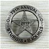 Image 1 : 79TH STURGIS 2019 RALLY - SHERIFF BADGE PIN - NEW