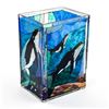 Image 1 : AMIA STYLE STAINED GLASS - OCEAN WHALE VASE - ART