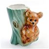 Image 1 : VINTAGE ROYAL COPLEY BEAR & TREE STUMP PLANTER