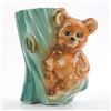 Image 5 : VINTAGE ROYAL COPLEY BEAR & TREE STUMP PLANTER