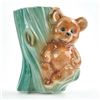 Image 9 : VINTAGE ROYAL COPLEY BEAR & TREE STUMP PLANTER