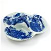 Image 2 : FLOW BLUE VICTORIA WARE IRONSTONE DIVIDED DISH