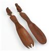 Image 1 : THAI SALAD SPOON & FORK FIGURAL WOOD CARVINGS